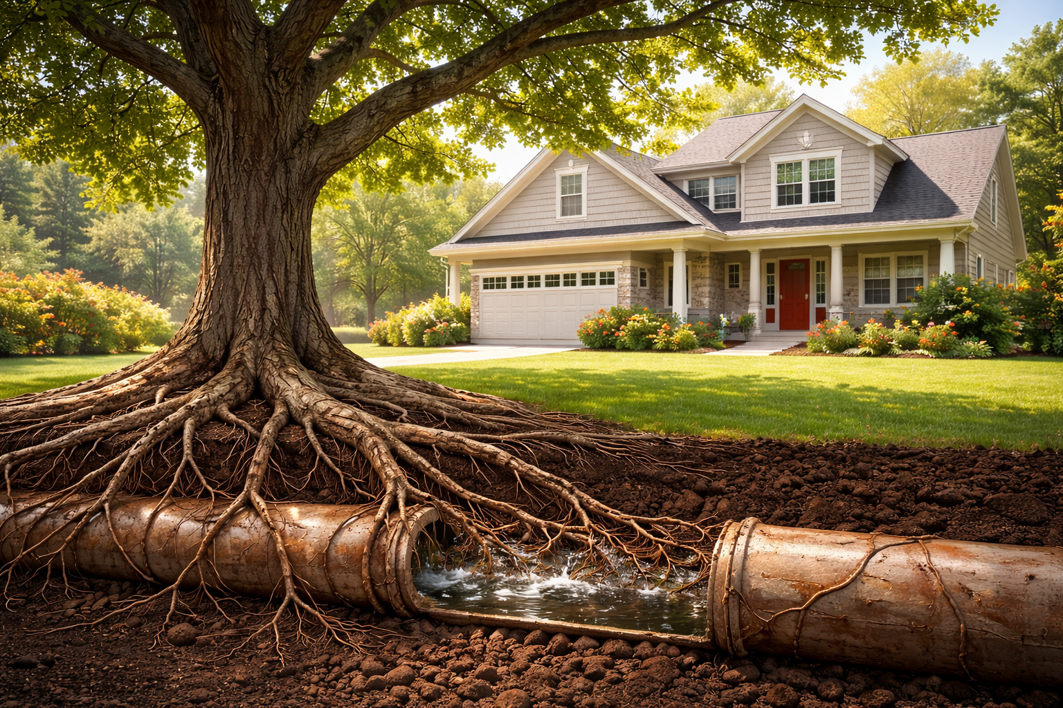 How Tree Roots Can Cause Plumbing Problems (and the Warning Signs to Watch For)